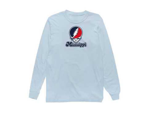Mississippi Stealie Premium Unisex Long-Sleeve — Design: Mississippi University of — Chambray
