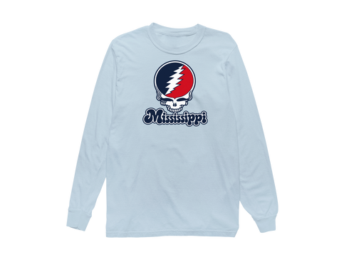 Mississippi Stealie Premium Unisex Long-Sleeve — Design: Mississippi University of — Chambray