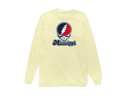 Mississippi Stealie Premium Unisex Long-Sleeve — Design: Mississippi University of — Butter