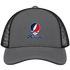Mississippi Stealie Premium Unisex Trucker Cap — Design: Mississippi University of — Charcoal/Black
