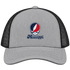 Mississippi Stealie Premium Unisex Trucker Cap — Design: Mississippi University of — Heather Grey/Black