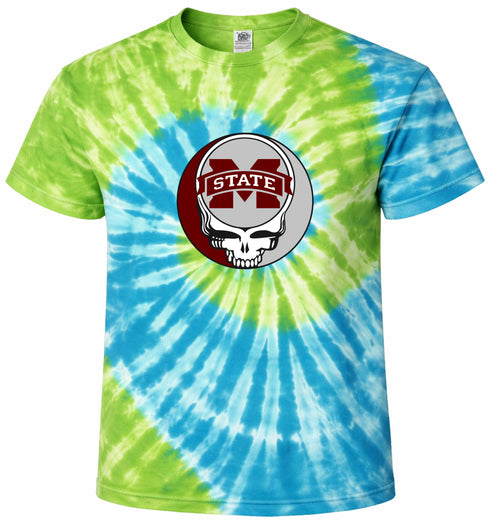 Mississippi State University Stealie Tie-Dye T-Shirt