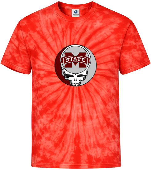 Mississippi State University Stealie Tie-Dye T-Shirt