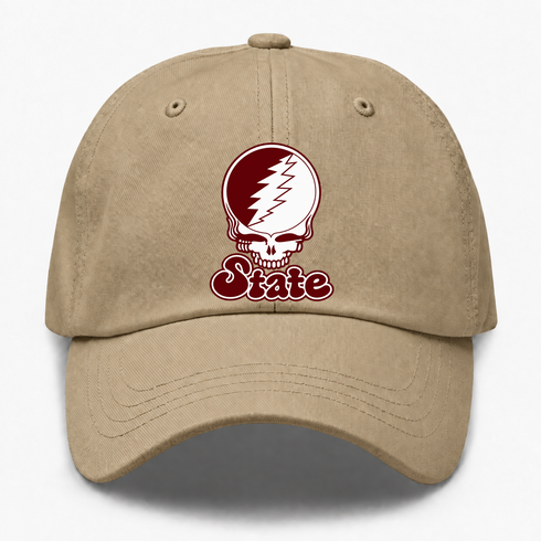 Missouri Stealie Premium Unisex Dad Hat — Design: Missouri State University — Khaki
