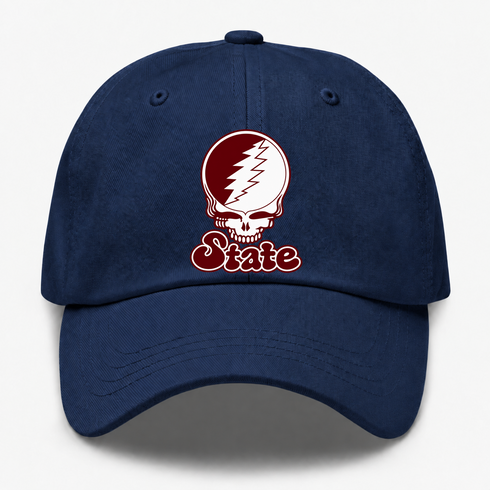 Missouri Stealie Premium Unisex Dad Hat — Design: Missouri State University — Navy