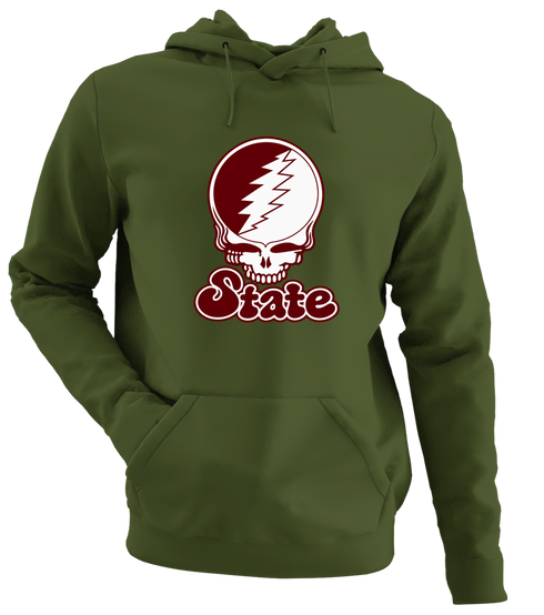 Missouri Stealie Premium Unisex Hoodie — Design: Missouri State University — Military Green