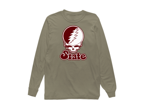 Missouri Stealie Premium Unisex Long-Sleeve — Design: Missouri State University — Sandstone