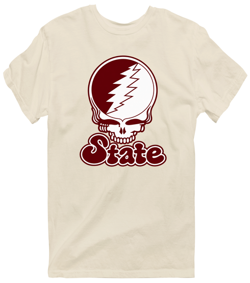 Missouri Stealie Premium Unisex T-Shirt — Design: Missouri State University — Sand