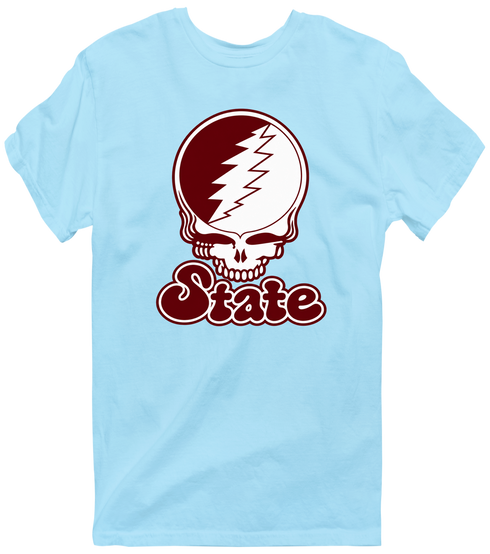 Missouri Stealie Premium Unisex T-Shirt — Design: Missouri State University — Light Blue