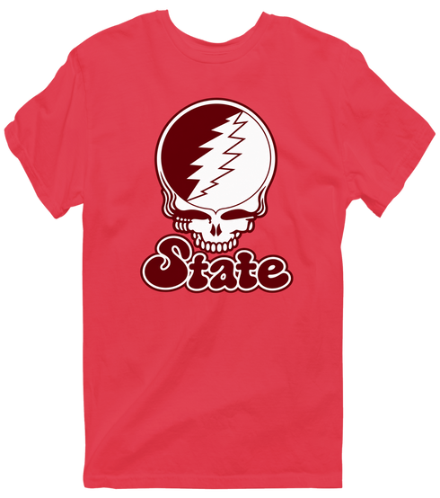 Missouri Stealie Premium Unisex T-Shirt — Design: Missouri State University — Heather Red