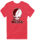 Missouri Stealie Premium Unisex T-Shirt — Design: Missouri State University — Heather Red