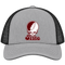 Missouri Stealie Premium Unisex Trucker Cap — Design: Missouri State University — Heather Grey/Black