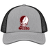 Missouri Stealie Premium Unisex Trucker Cap — Design: Missouri State University — Heather Grey/Black
