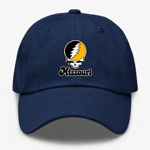Missouri Stealie Premium Unisex Dad Hat — Design: Missouri University of — Navy