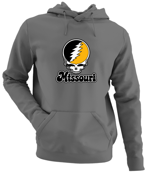 Missouri Stealie Premium Unisex Hoodie — Design: Missouri University of — Charcoal