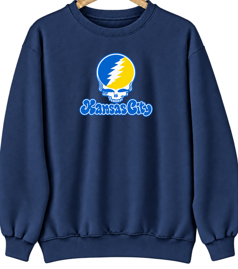 Kansas City Stealie Premium Unisex Crewneck — Design: Missouri-Kansas City University of — Navy
