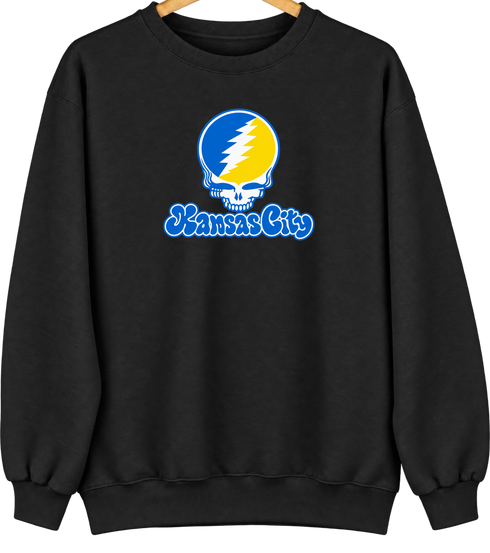 Kansas City Stealie Premium Unisex Crewneck — Design: Missouri-Kansas City University of — Black