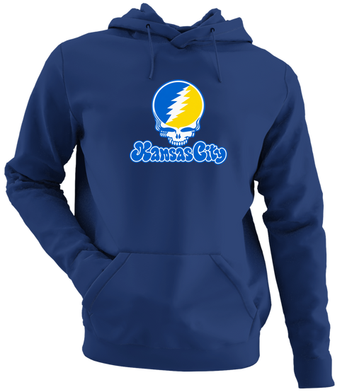 Kansas City Stealie Premium Unisex Hoodie — Design: Missouri-Kansas City University of — Navy