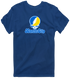 Kansas City Stealie Premium Unisex T-Shirt — Design: Missouri-Kansas City University of — Navy