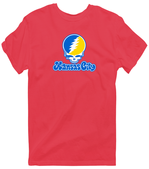Kansas City Stealie Premium Unisex T-Shirt — Design: Missouri-Kansas City University of — Heather Red