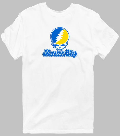 Kansas City Stealie Premium Unisex T-Shirt — Design: Missouri-Kansas City University of — White