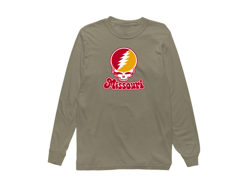 Missouri Stealie Premium Unisex Long-Sleeve — Design: Missouri-St. Louis University of — Sandstone