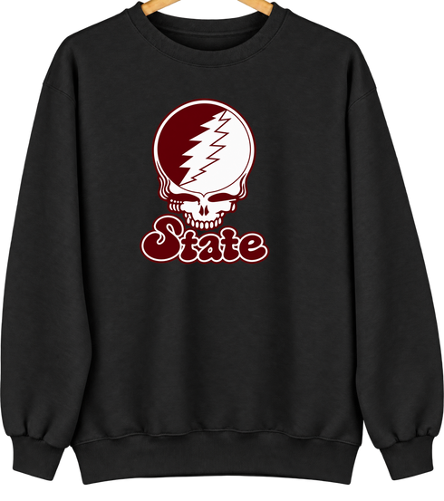 Missouri Stealie Premium Unisex Crewneck — Design: Missouri State University — Black