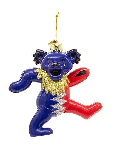 Grateful Dead - Glass Grateful Dead Bear Ornament - - StealieShop