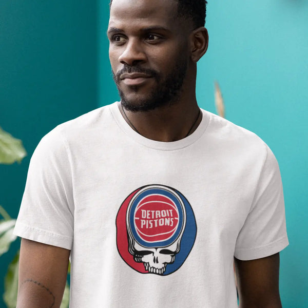 Detroit Pistons Grateful Dead T-Shirt - NBA - StealieShop
