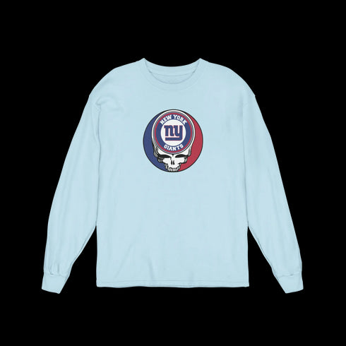 New York Giants Grateful Dead Long Sleeve Tee StealieShop