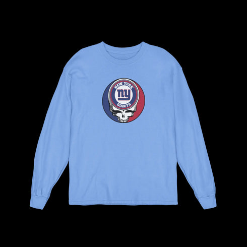 New York Giants Grateful Dead Long Sleeve Tee StealieShop