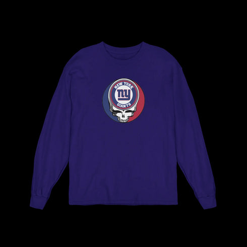 New York Giants Grateful Dead Long Sleeve Tee StealieShop