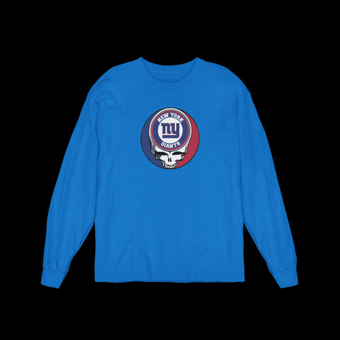 New York Giants Grateful Dead Long Sleeve Tee StealieShop
