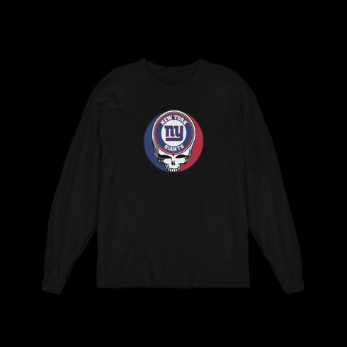 New York Giants Grateful Dead Long Sleeve Tee StealieShop
