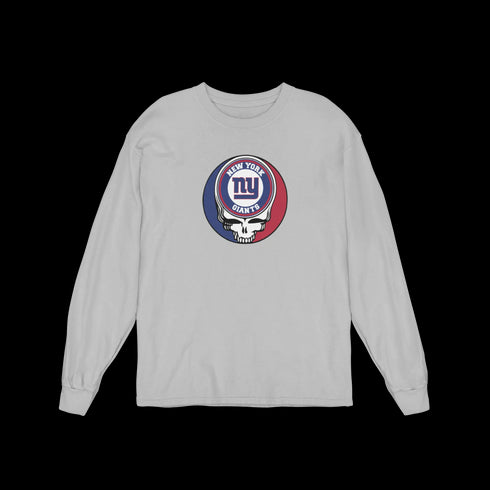 New York Giants Grateful Dead Long Sleeve Tee StealieShop