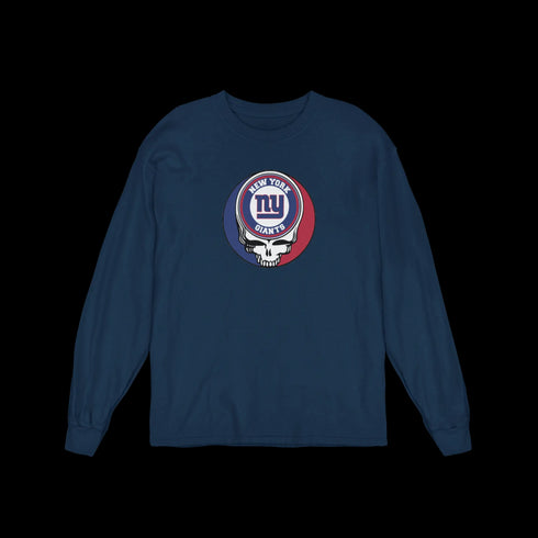 New York Giants Grateful Dead Long Sleeve Tee StealieShop