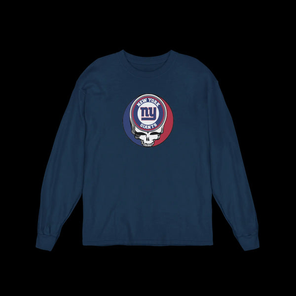 New York Giants Grateful Dead Long Sleeve Tee StealieShop
