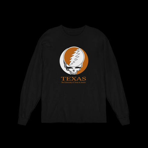 University of Texas Grateful Dead Long Sleeve Tee StealieShop