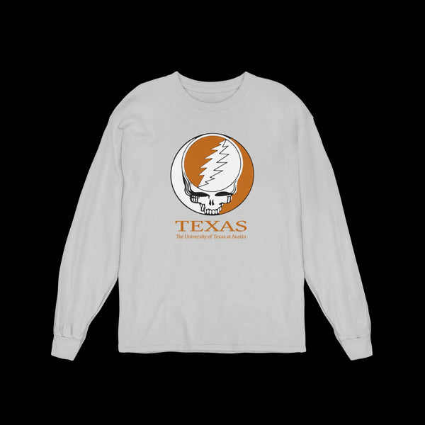 University of Texas Grateful Dead Long Sleeve Tee StealieShop