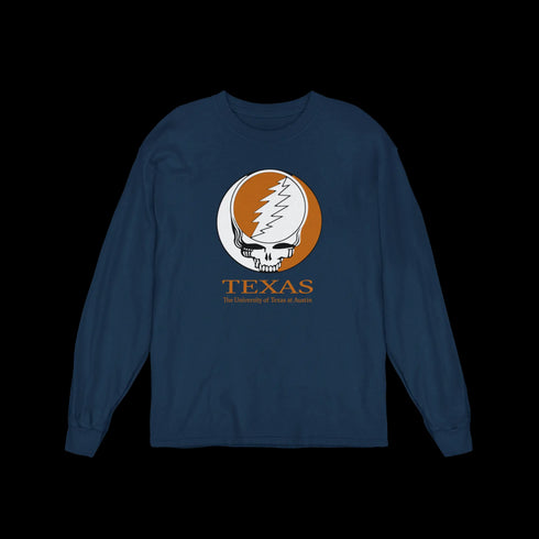 University of Texas Grateful Dead Long Sleeve Tee StealieShop
