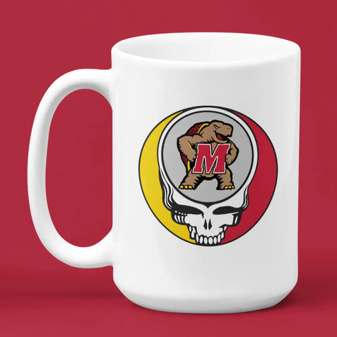 Grateful Dead - University of Maryland Stealie 15 Ounce Coffee Mug - StealieShop