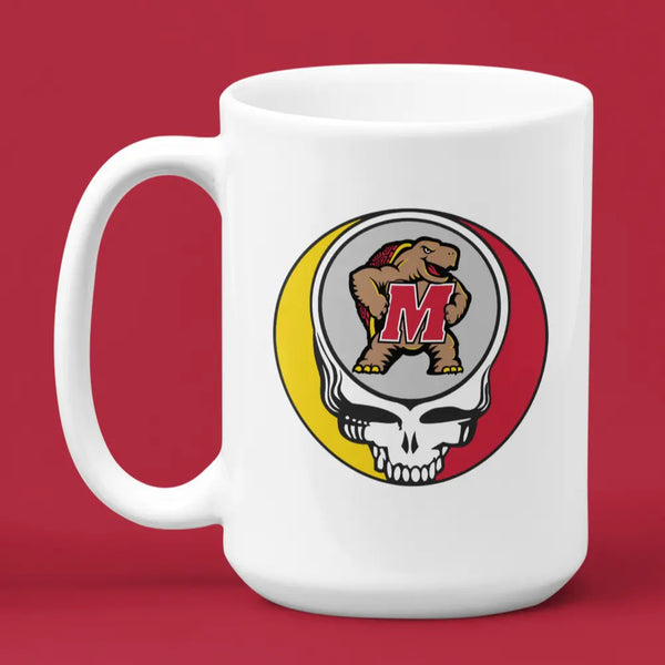Grateful Dead - University of Maryland Stealie 15 Ounce Coffee Mug - StealieShop