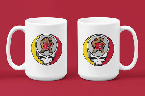 Grateful Dead - University of Maryland Stealie 15 Ounce Coffee Mug - StealieShop