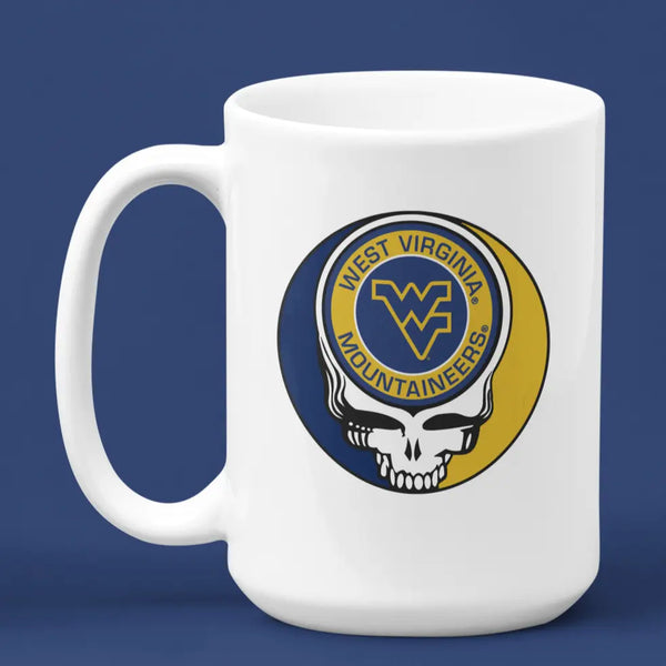Grateful Dead - West Virginia University Stealie 15 Ounce Coffee Mug - StealieShop