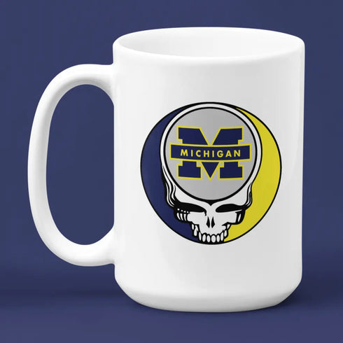 Grateful Dead - University of Michigan Stealie 15 Ounce Coffee Mug - StealieShop