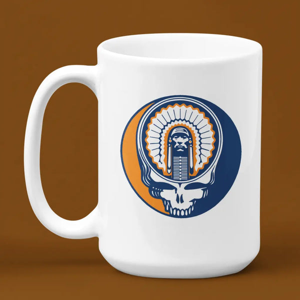 Grateful Dead - Chief Illiniwek Stealie 15 Ounce Coffee Mug - StealieShop