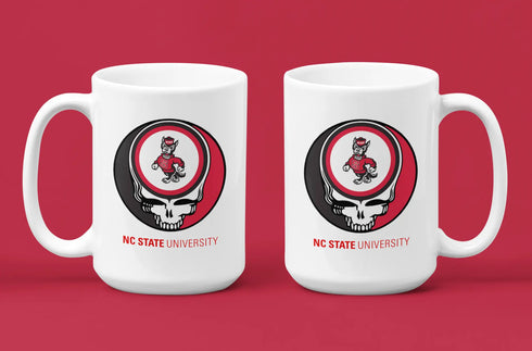 Grateful Dead - NC State Stealie 15 Ounce Coffee Mug - StealieShop