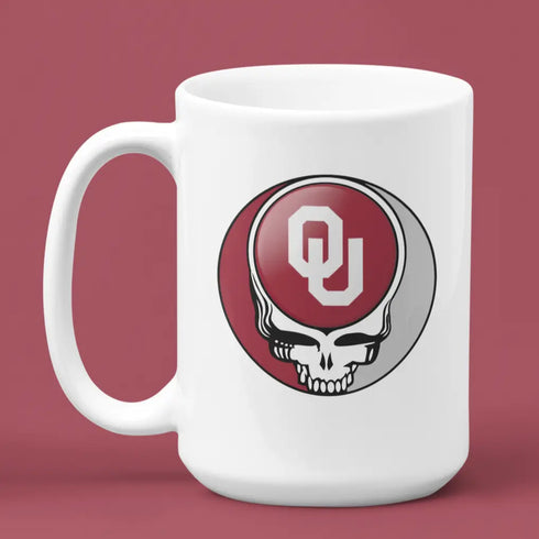 Grateful Dead - University of Oklahoma Stealie 15 Ounce Coffee Mug - StealieShop