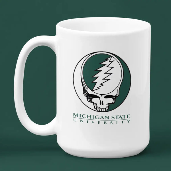 Grateful Dead - Michigan State University Stealie 15 Ounce Coffee Mug - StealieShop