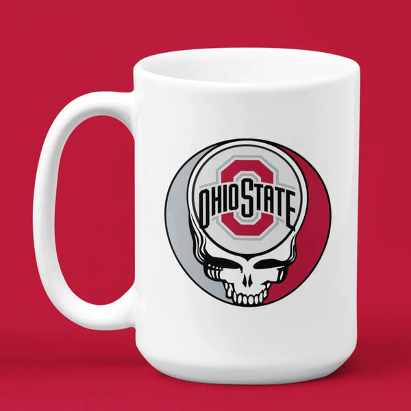 Grateful Dead - Ohio State University Stealie 15 Ounce Coffee Mug - StealieShop